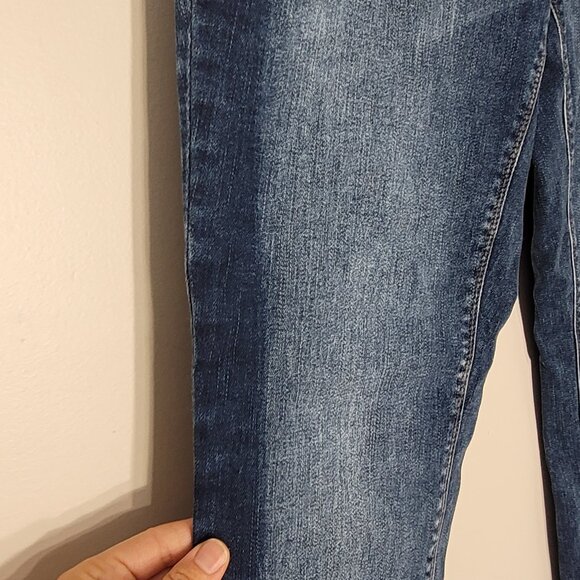 R Jeans Women's Blue Cotton Blend Mid-Rise The Insider Skinny Denim Jean Size 31 - Picture 9 of 15
